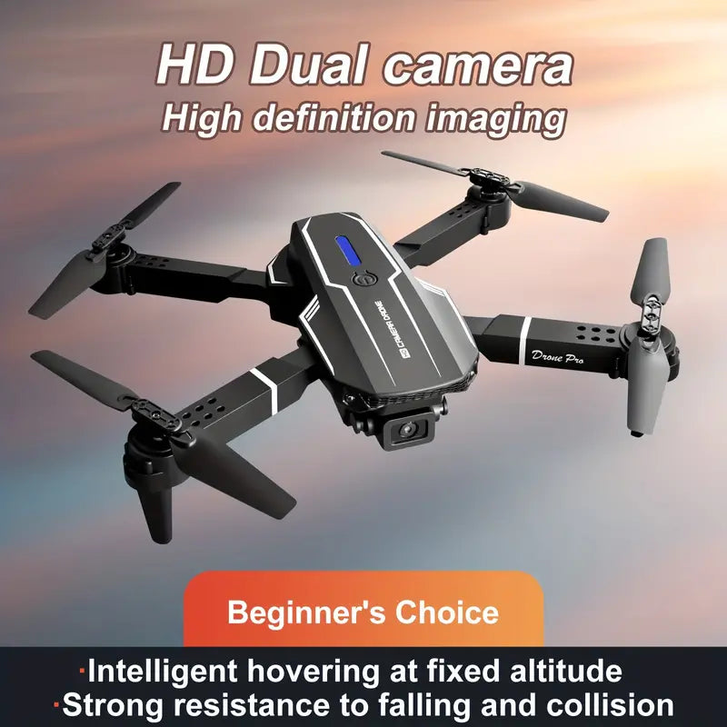Drone Cuadricóptero E88 con Cámara HD Dual — Vuelo Estable y Fácil