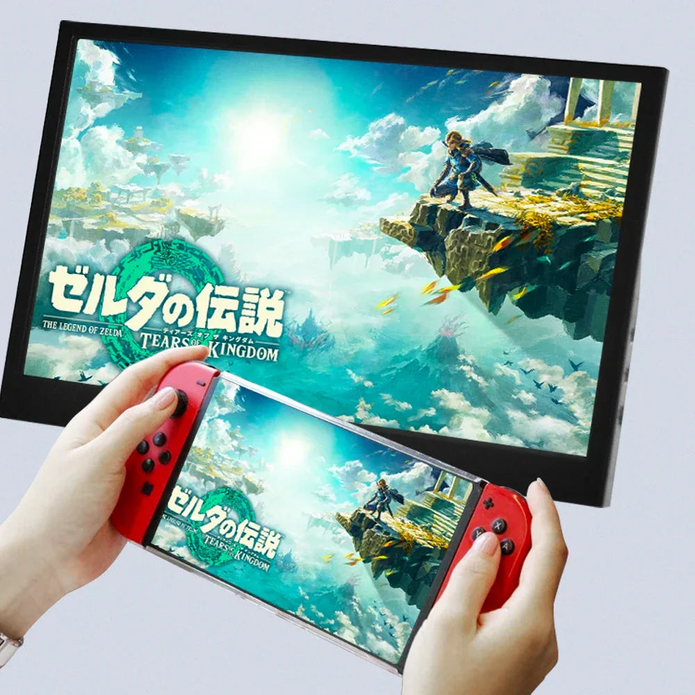Monitor Portátil Gaming — Pantalla 1366x768 para PC, PS4 y Switch