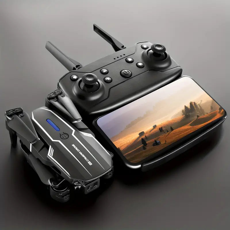 Drone Cuadricóptero E88 con Cámara HD Dual — Vuelo Estable y Fácil