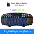 Teclado Inalámbrico Mini i8+ 2.4GHz — Touchpad y Retroiluminación