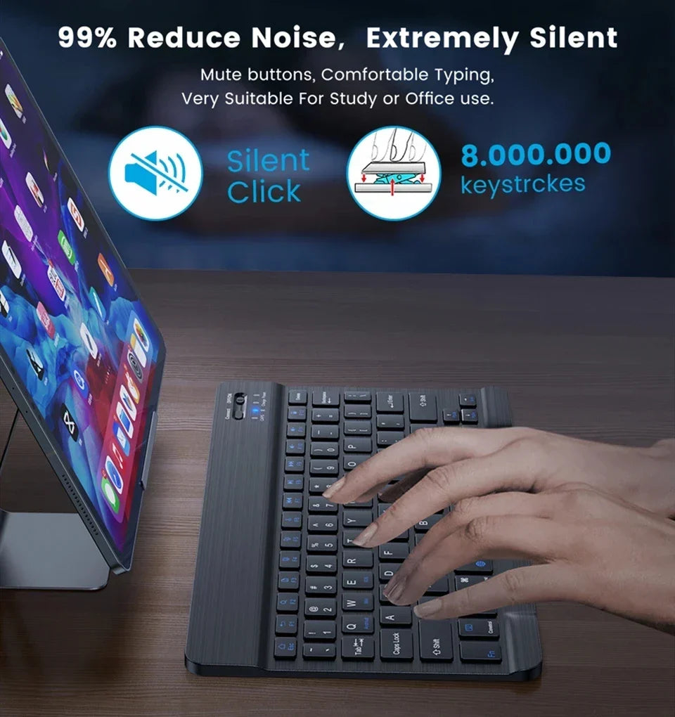 Kit Teclado y Ratón Bluetooth Inalámbrico — iPad, Mac, PC y Android